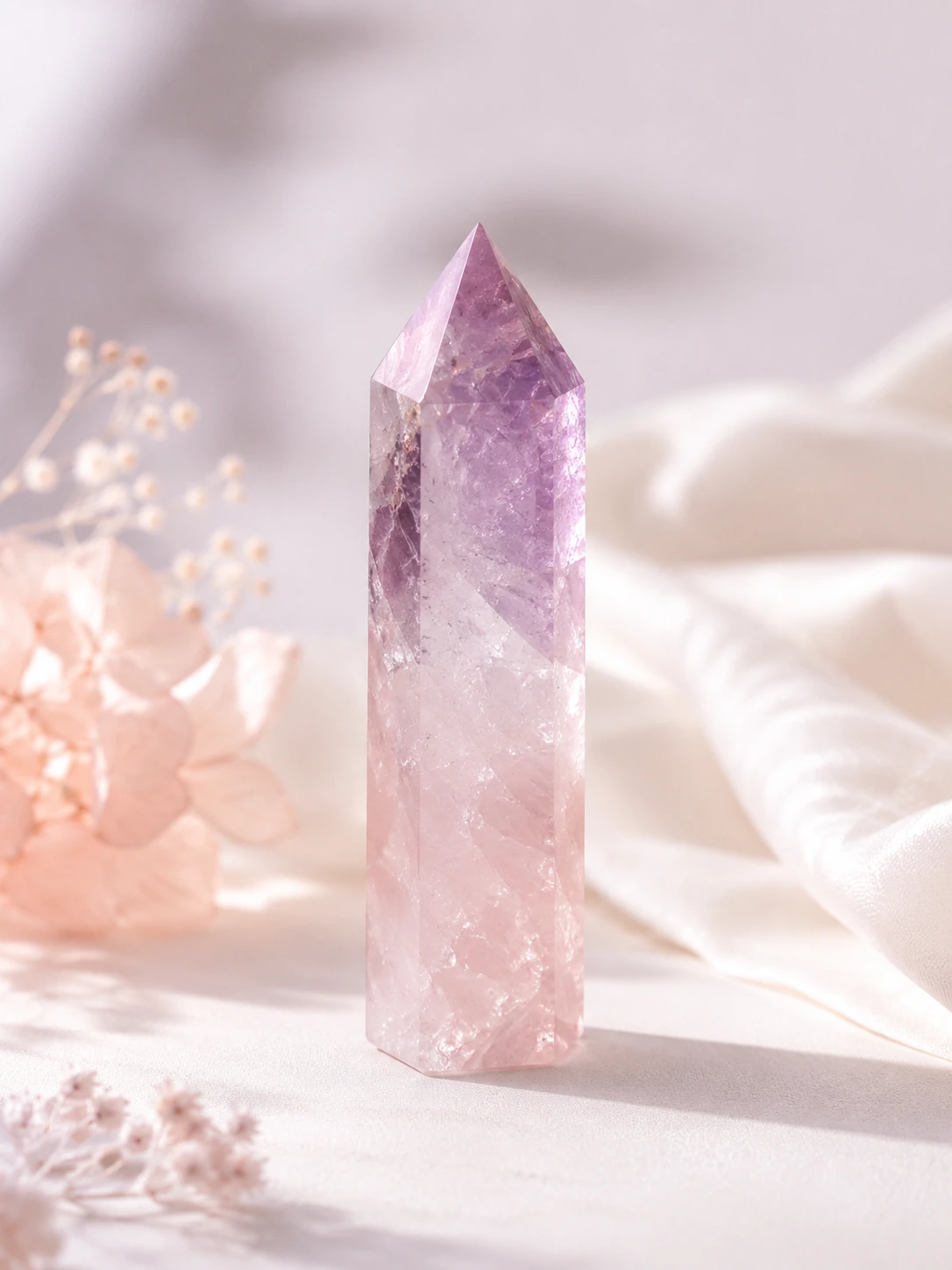 Polished crystal tower