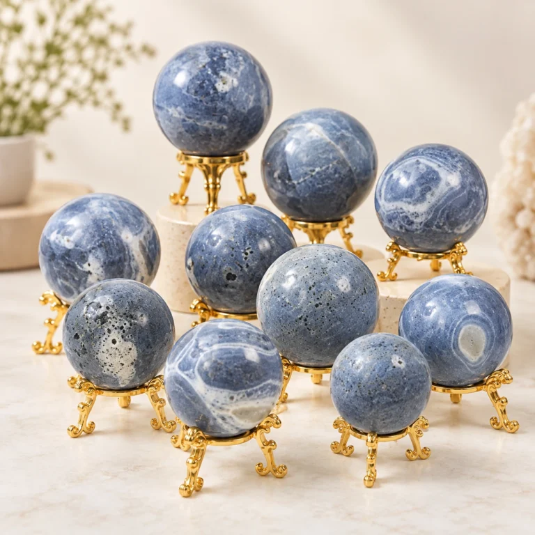 Fossil Coral Jade Crystal Sphere