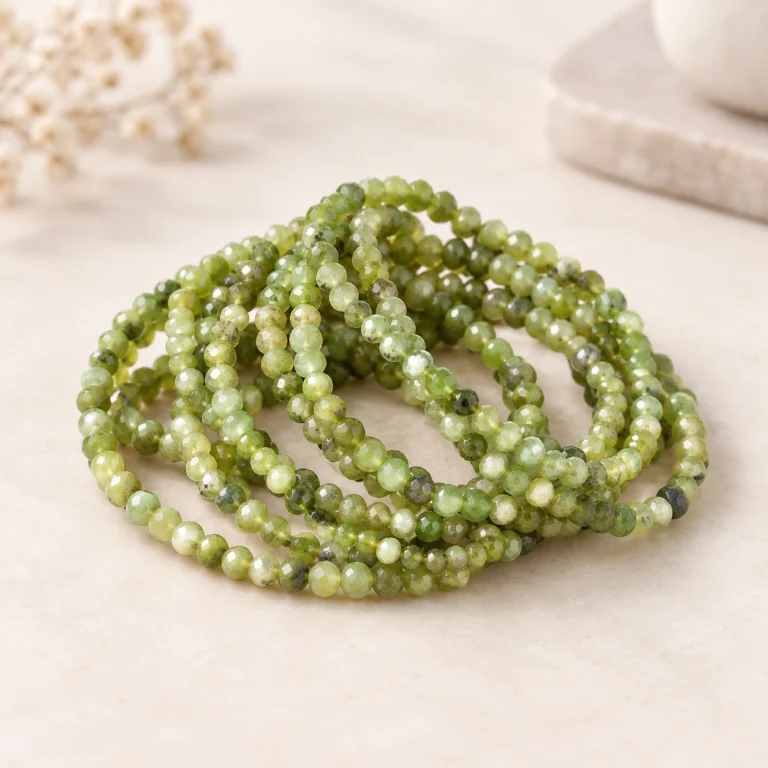 Wholesale Assorted Natural Crystal 5mm Faceted Bead Bracelets