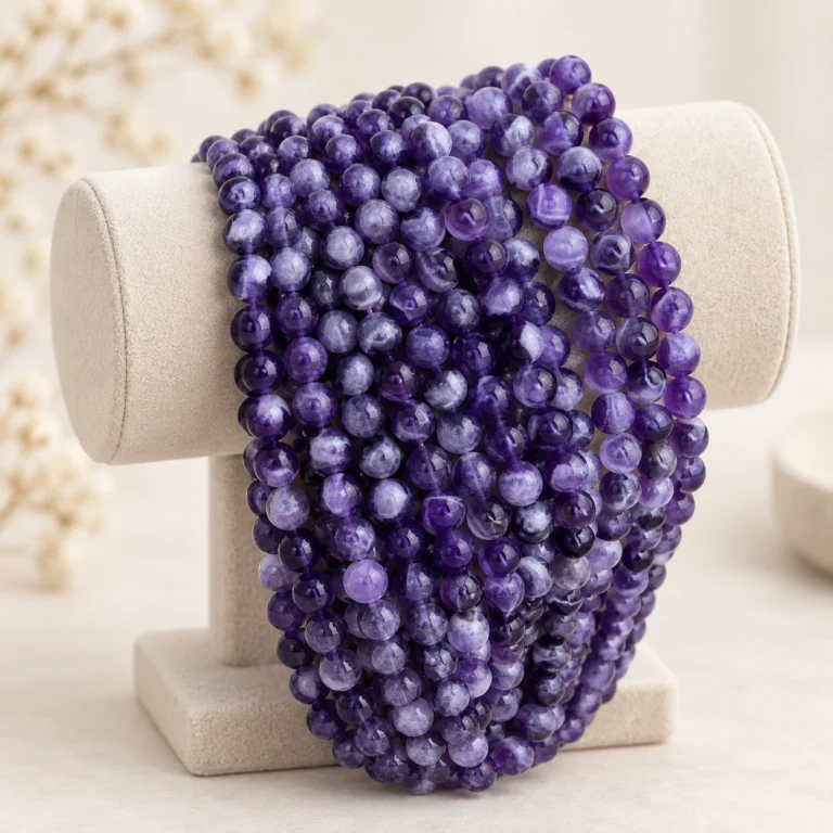 Wholesale Dream Amethyst 8mm Round Bracelet Bead Strands