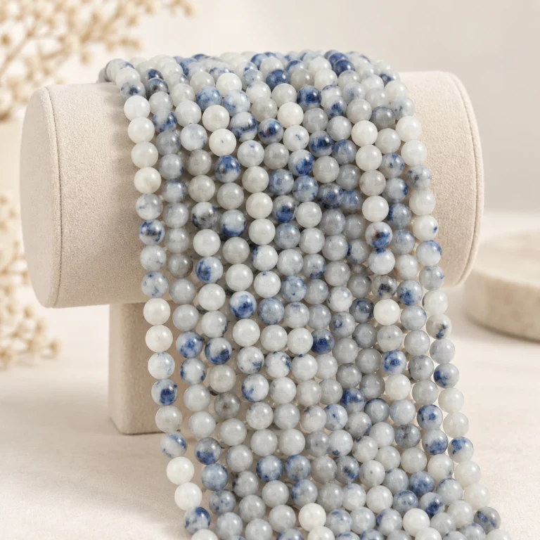 Wholesale Dumortierite 8mm Round Bracelet Bead Strands
