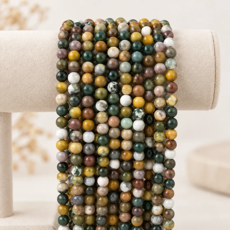 Wholesale Ocean Jasper 6mm Round Bracelet Bead Strands