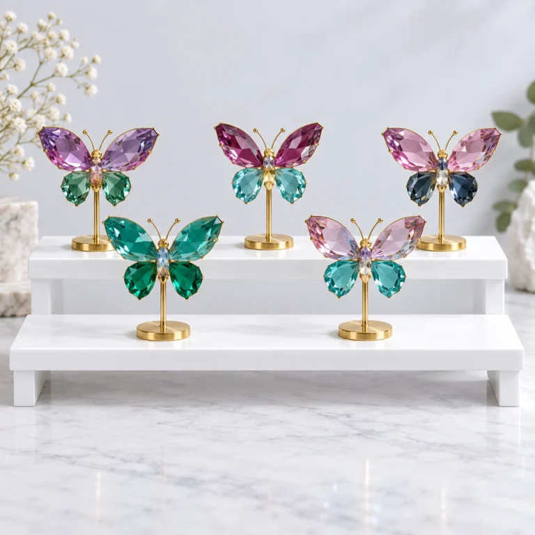Wholesale Atlantis Stone Ocean Jasper and Azurite Small Butterfly Decorations