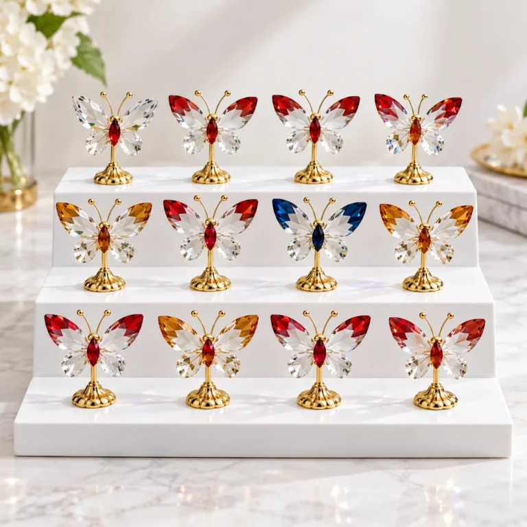Wholesale Black-Red Agate Small Butterfly Decorations