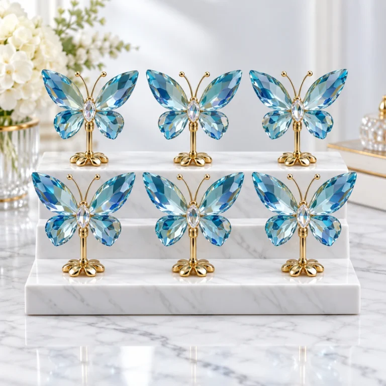 Wholesale Blue Lishi Stone Large Butterfly Decorations