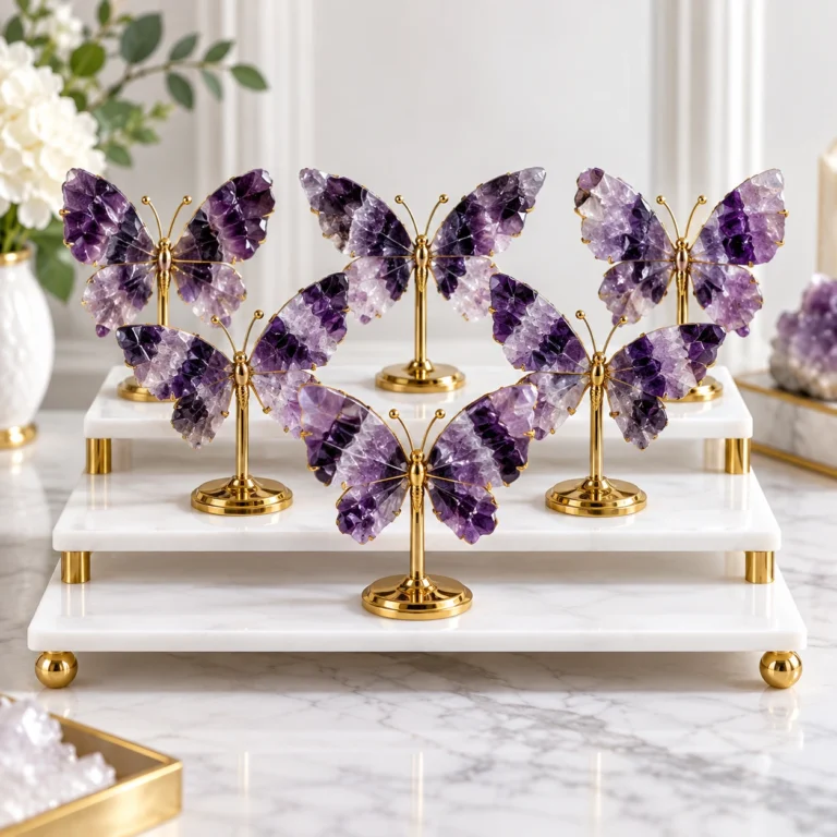 Wholesale Dream Amethyst Large Butterfly Decorations