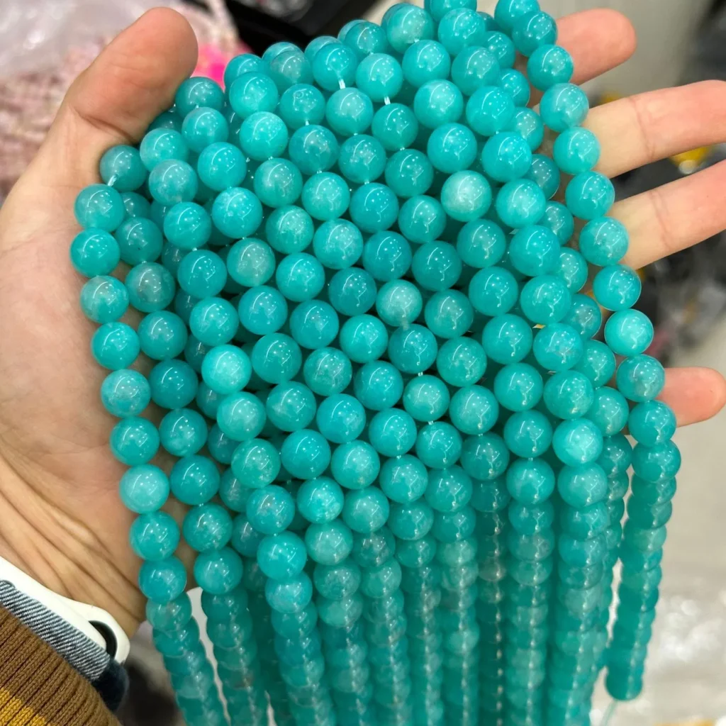 Amazonite 8mm round bracelet bead strands wholesale