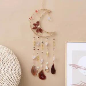 Assorted Crystal Crescent Moon Dream Catchers – Style 2 – product view 7