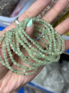 Assorted Natural Crystal 5mm faceted bead bracelets wholesale - view 2