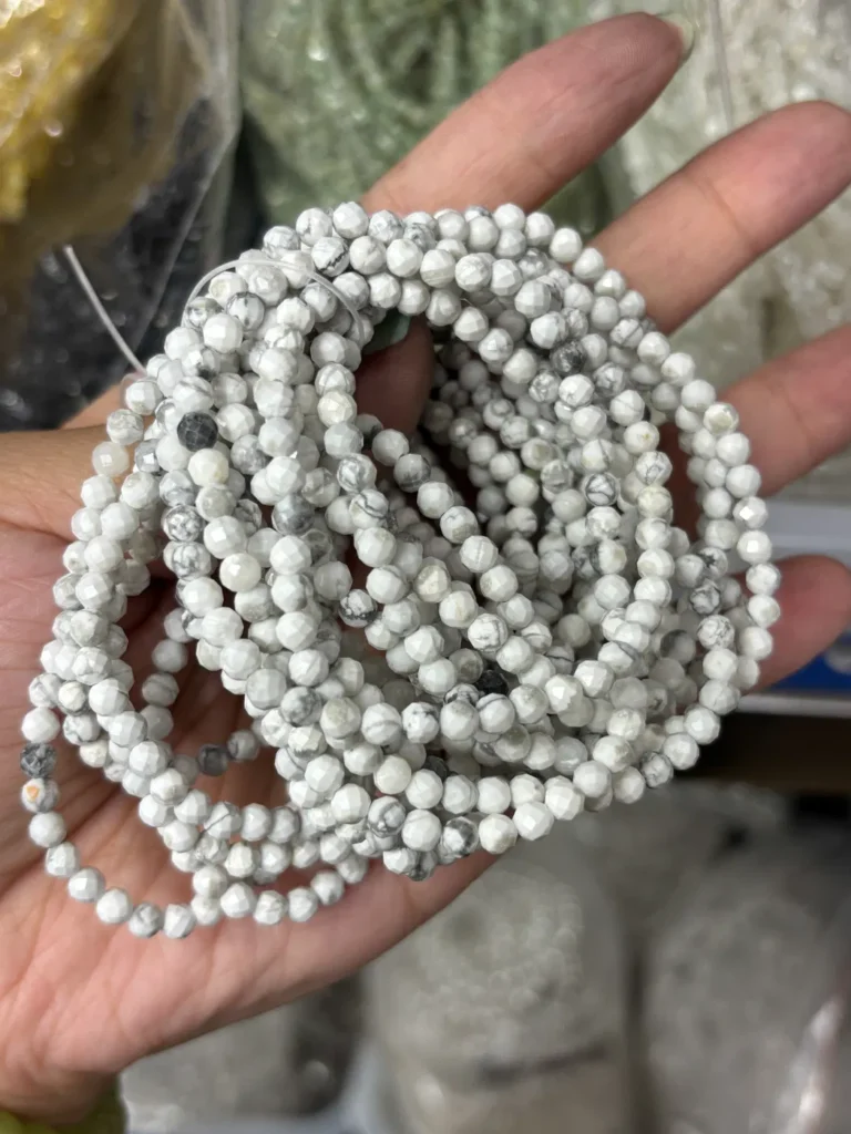 Assorted Natural Crystal 5mm faceted bead bracelets wholesale - view 4