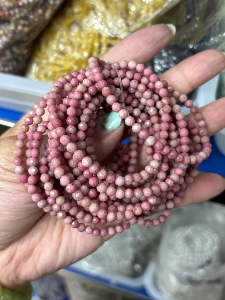 Assorted Natural Crystal 5mm faceted bead bracelets wholesale - view 7
