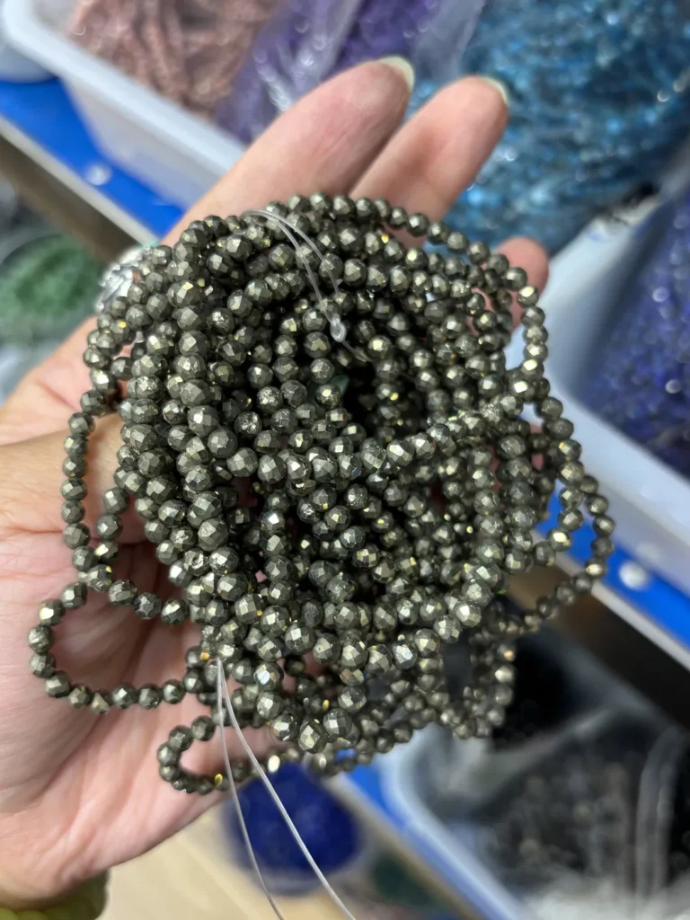 Assorted Natural Crystal 5mm faceted bead bracelets wholesale - view 9