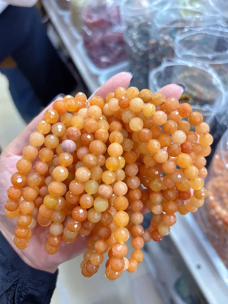 Assorted Natural Crystal 8mm round bead bracelets wholesale - view 7