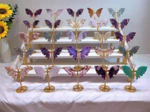 Assorted Natural Crystal Small Butterfly Decorations – product view 5