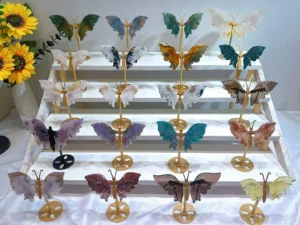 Assorted Natural Crystal Small Butterfly Decorations – product view 7