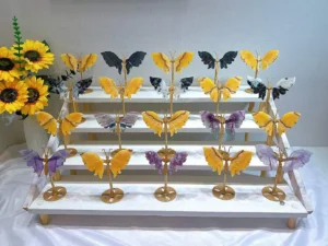 Assorted Natural Crystal Small Butterfly Decorations – product view 8
