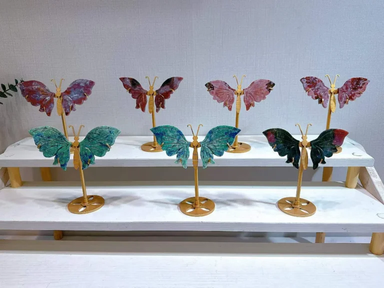Wholesale Atlantis Stone Ocean Jasper and Azurite Small Butterfly Decorations