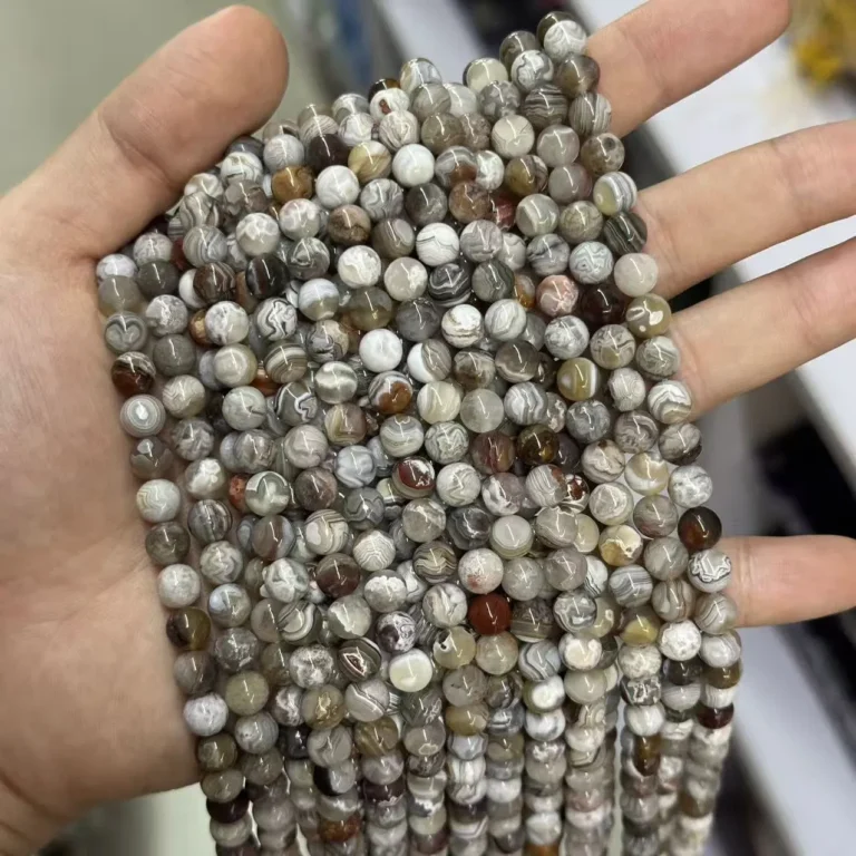 Wholesale Banded Agate 4mm Round Bracelet Bead Strands