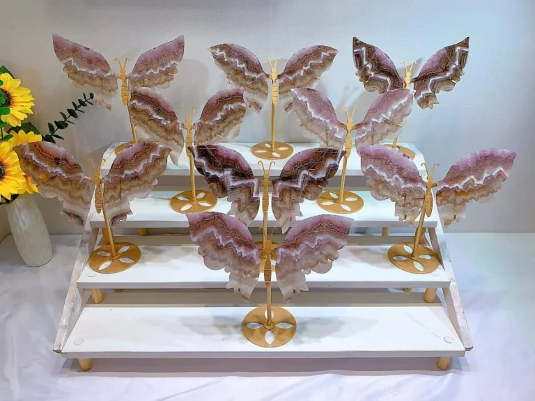 Wholesale Feather Dream Amethyst Large Butterfly Decorations