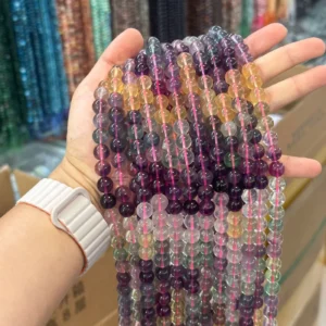 Fluorite 8mm round bracelet bead strands wholesale