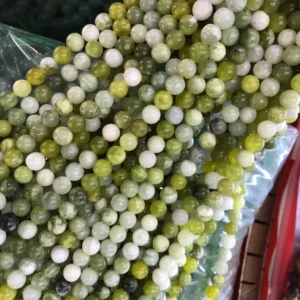 Green Jade 6mm round bracelet bead strands wholesale
