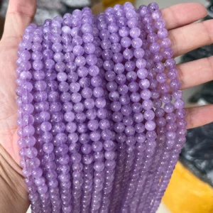 Kunzite 4mm round bracelet bead strands wholesale