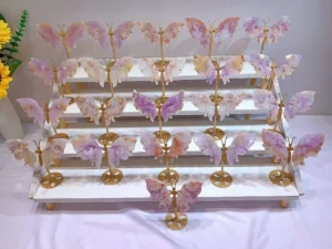 Pink and Purple Crystal Butterfly Decoration Assortment