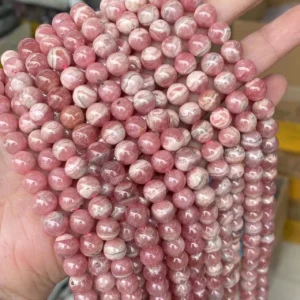 Rhodochrosite 6mm round bracelet bead strands wholesale