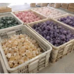 How long is the production lead time for wholesale crystal carvings?