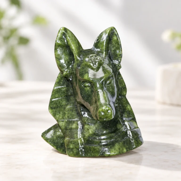 Anubis Crystal Carving