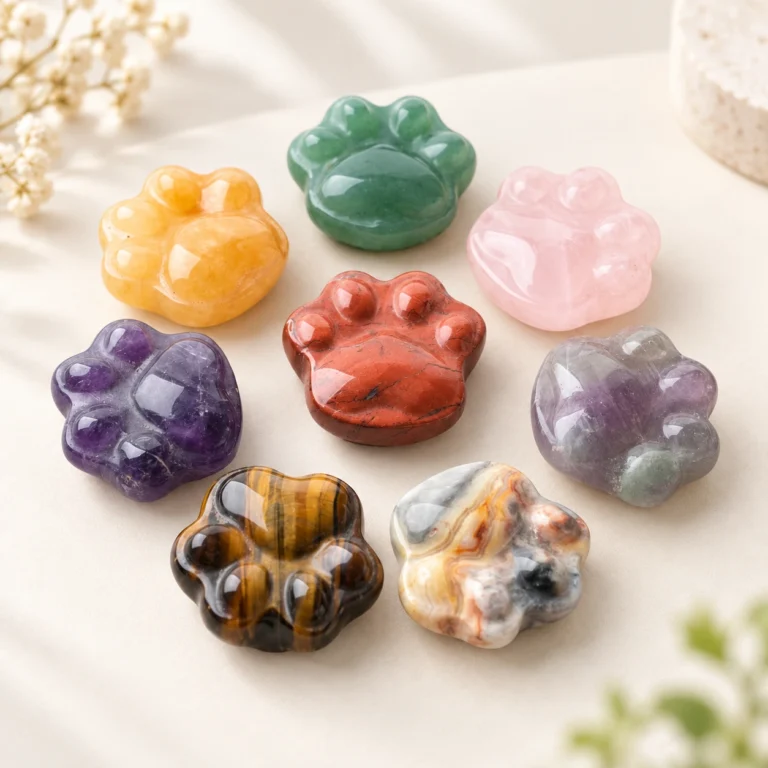 Cat Paw Crystal Carving