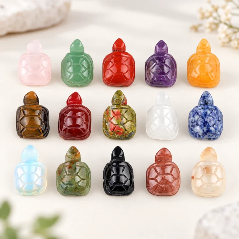 Mini Turtle Crystal Carving