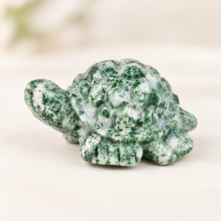 Mixed Material Turtle Crystal Carving