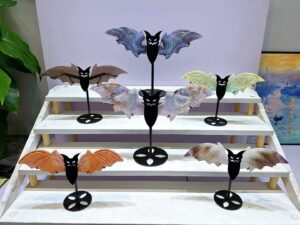 Large Crystal Bat Wing Decorations