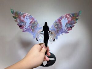 Large Crystal Archangel Wing Decorations