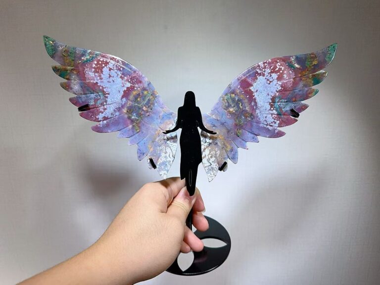 Large Crystal Archangel Wing Decorations