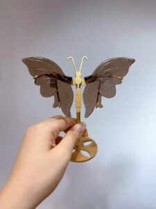 Small Crystal Butterfly Wing Decorations