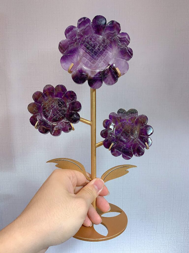 Dream Amethyst Three-Sunflower Decorations