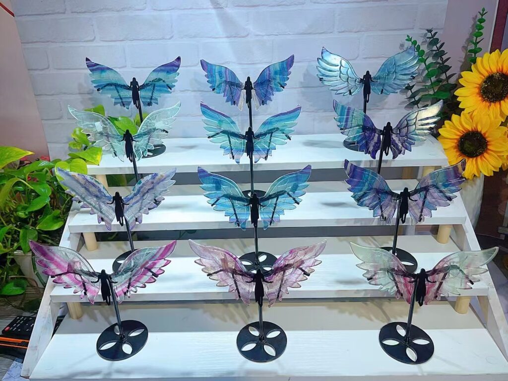 Small Crystal Archangel Wing Decorations