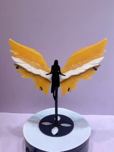 Large Crystal Archangel Wing Decorations