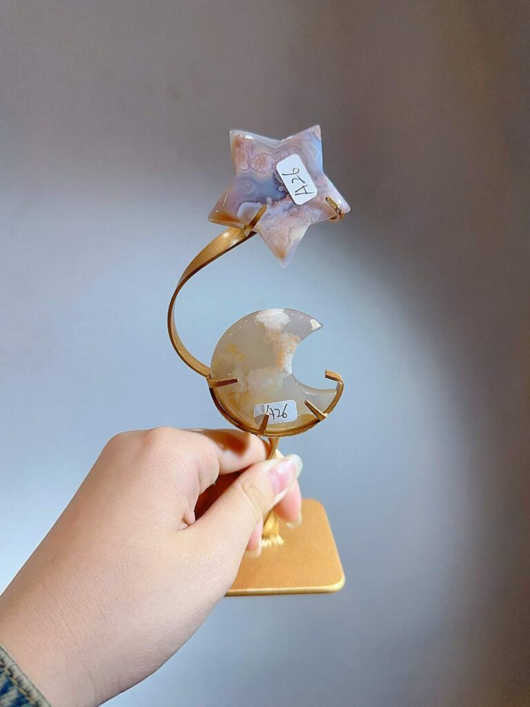 Crystal Star & Moon Decorations – Design 1