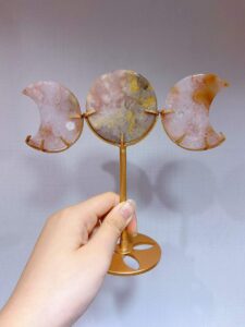 Crystal Triple Moon Decorations