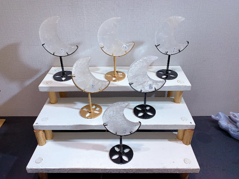 Crystal Crescent Moon Decorations Assortment