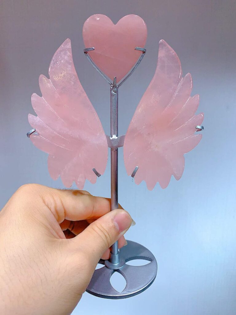 Crystal Heart Wing Decorations – Design 3