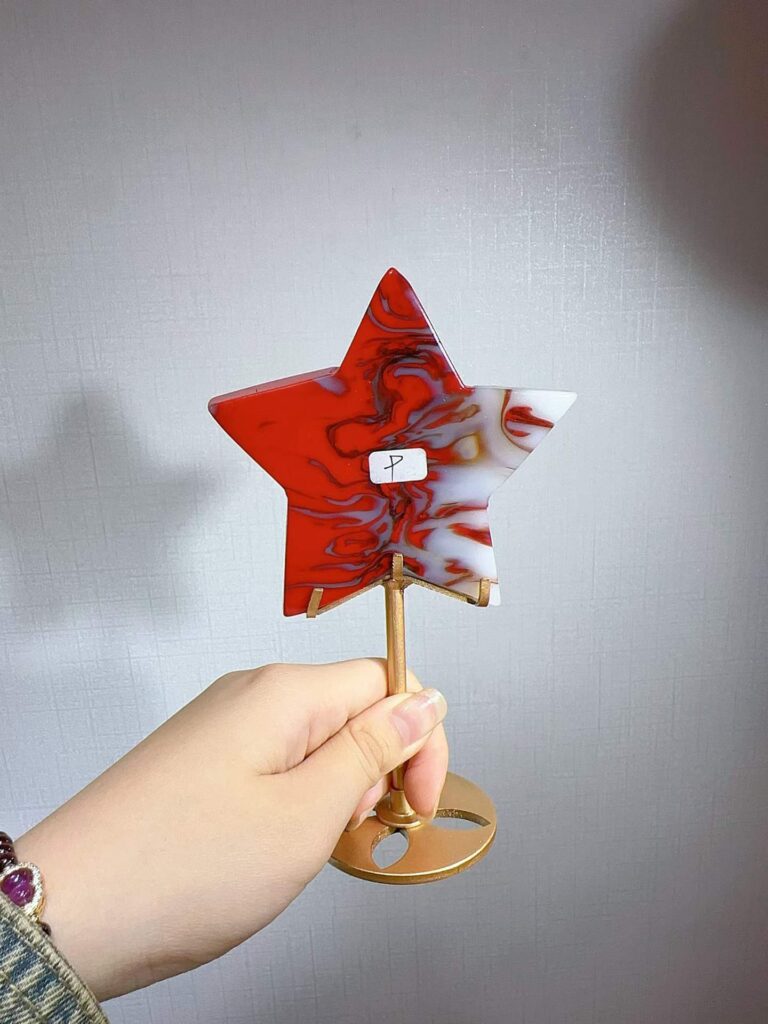 Crystal Five-Pointed Star Decorations – Design 1