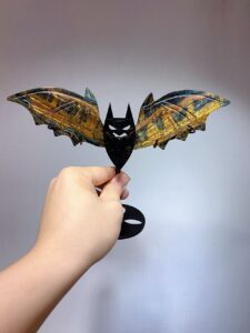 Small Crystal Bat Wing Decorations