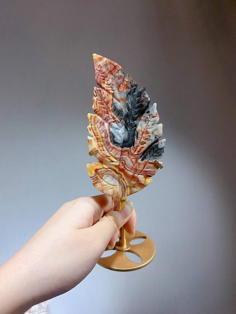 Crystal Leaf Decorations