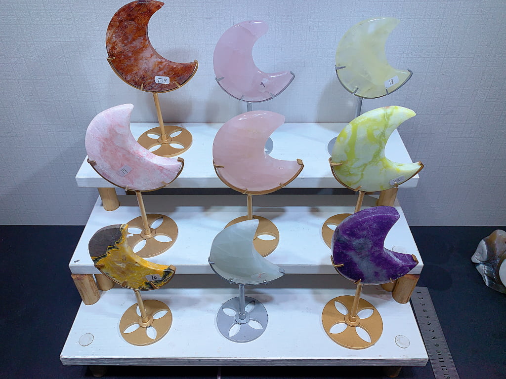 Crystal Crescent Moon Decorations Assortment