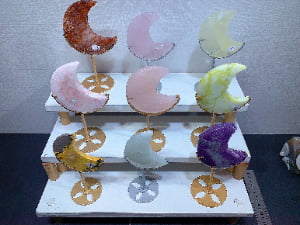 Crystal Crescent Moon Decorations Assortment