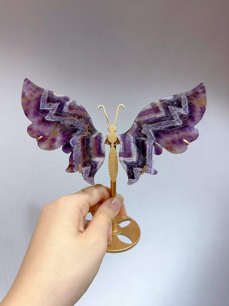 Small Crystal Butterfly Wing Decorations